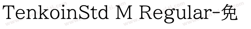 TenkoinStd M Regular字体转换